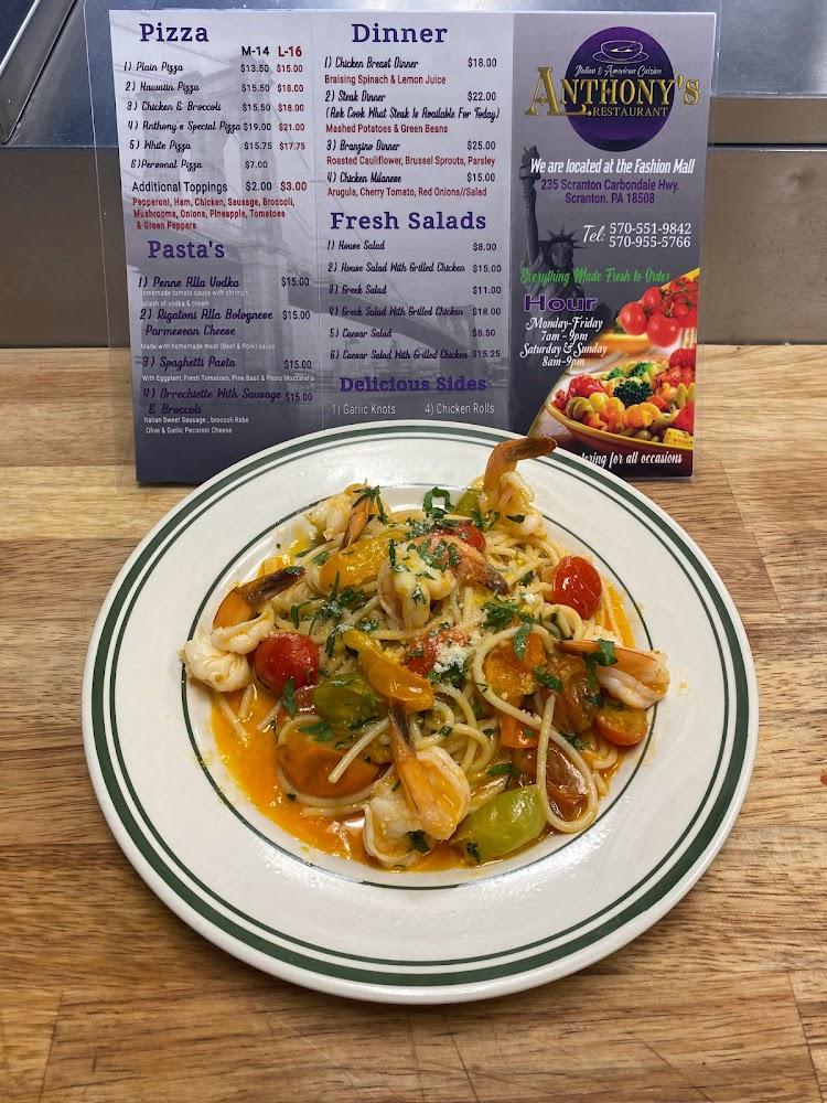 Anthony's Restaurant Menu image 2